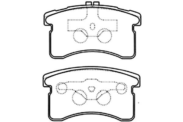 KAVO PARTS Комплект тормозных колодок, дисковый тормоз BP-1516